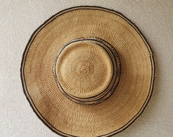 Bolga Hat,Summer Hat,Woven Sun Hat, Beach Hat, Stlyish Hat, Chapau d&#39;été, African Straw Hat, Chapeau De Paille du Ghana