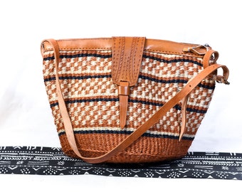 Kiondo Crossbody Bags, African Handbags, Eco-Friendly Bag, Korb Tasche, African Basket Purse