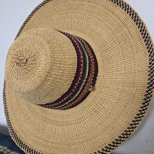 Bolga Hat,Summer Hat,Woven Sun Hat, Beach Hat, Stlyish Hat, Chapau d'été , Straw hat, Chapeau De Paille du Ghana
