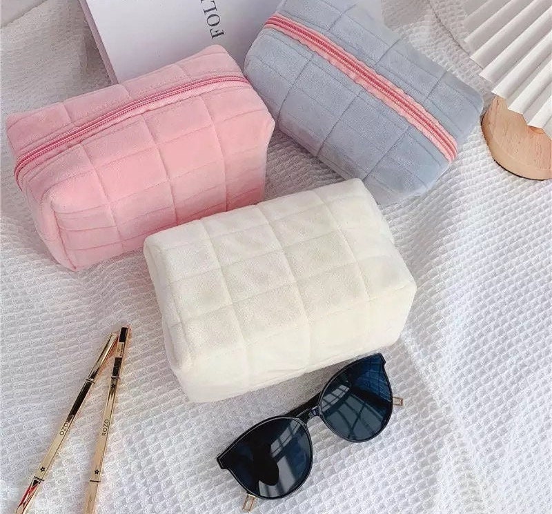 Plush Soft Kuromi Pastel Goth Makeup Purse Handbag Bag