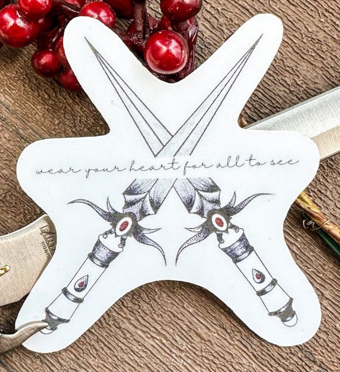 Cassian ACOTAR | Wear Your Heart for All to See Sticker - Etsy