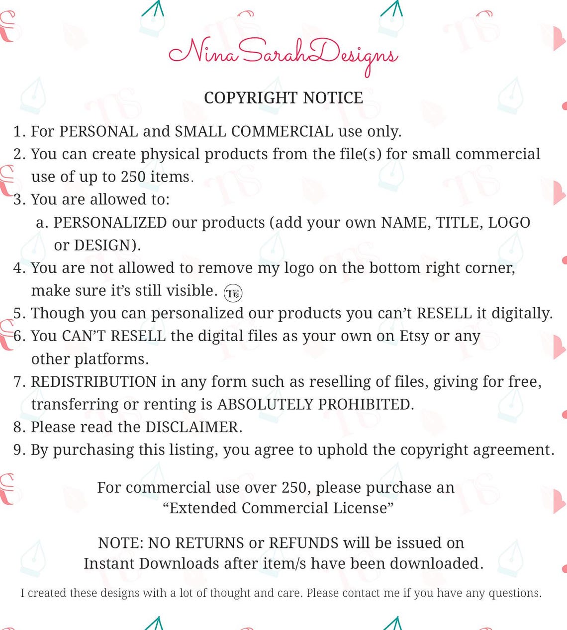 Hair Bow Display Card Template: Printable Backing Card (PDF Download ...