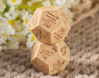 Date Night Dice, Date Night Game, Valentines Day Gifts for Him Her, Unique Holiday Gift for Couples, Food Dice, Birthday Gift