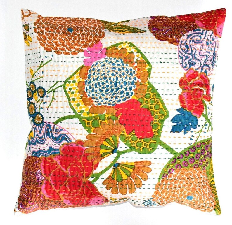 Handmade Kantha Pillow Covers image 2