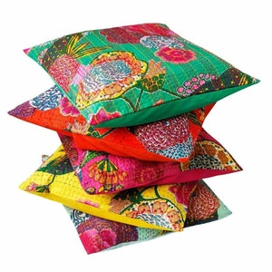 Handmade Kantha Pillow Covers image 3