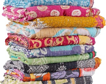 Vintage Kantha Quilts handgemaakte oude Saree gemaakt Gudari Boho beddengoed gooien deken sprei Rally groothandelsprijzen