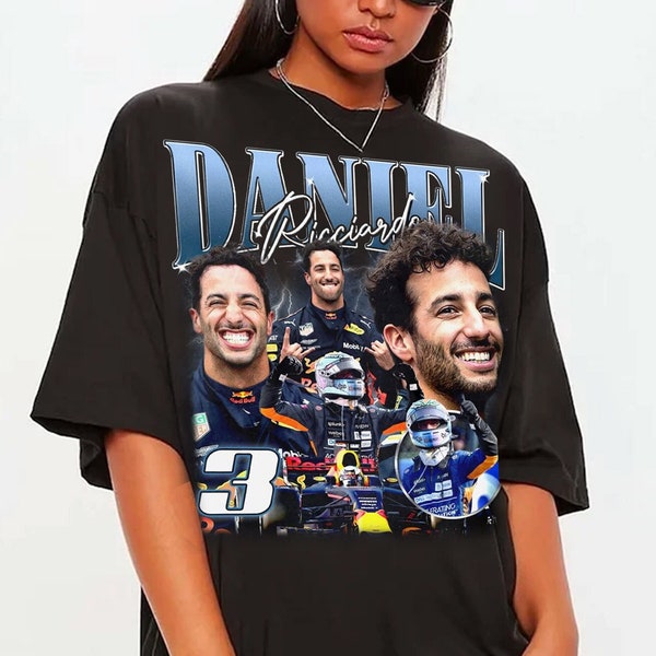 Vintage Daniel Ricciardo shirt,Racing Tshirt,Ricciardo Tee,Graphic Tee 90s Sweatshirt,Race Driver Shirt,comfort colors shirt