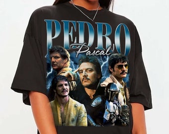 Vintage Pedro Pascal Shirt Retro 90s,Narco Pedro Pascal Fans Gift,Comfort colors shirt,gift for fans, Pedro Pascal Tribute Celebrity Shirt