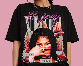 Vintage Nicki Minaj Shirt,Nicki Minaj Tour 2024 Shirt,Retro Nicki Minaj Merch,Nicki Minaj Gift,Rapper Homage Graphic Shirt,Gift for Fan