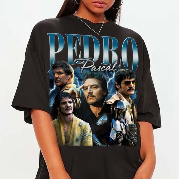 Vintage Pedro Pascal Shirt Retro 90s,Narco Pedro Pascal Fans Gift,Comfort colors shirt,gift for fans, Pedro Pascal Tribute Celebrity Shirt