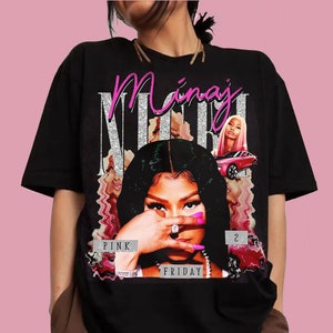 Vintage Nicki Minaj Shirt,Nicki Minaj Tour 2024 Shirt,Retro Nicki Minaj Merch,Nicki Minaj Gift,Rapper Homage Graphic Shirt,Gift for Fan