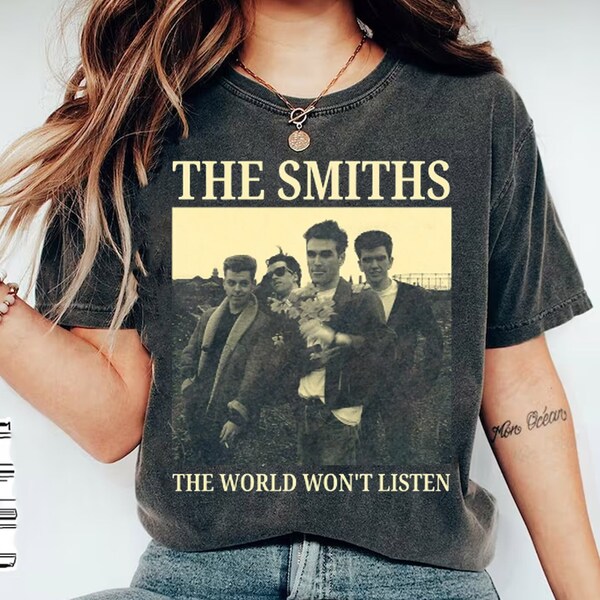 Vintage The Smiths Aesthetic T-Shirt,80s Retro Musical Vintage T-Shirt,gift for fans,comfort colors shirt