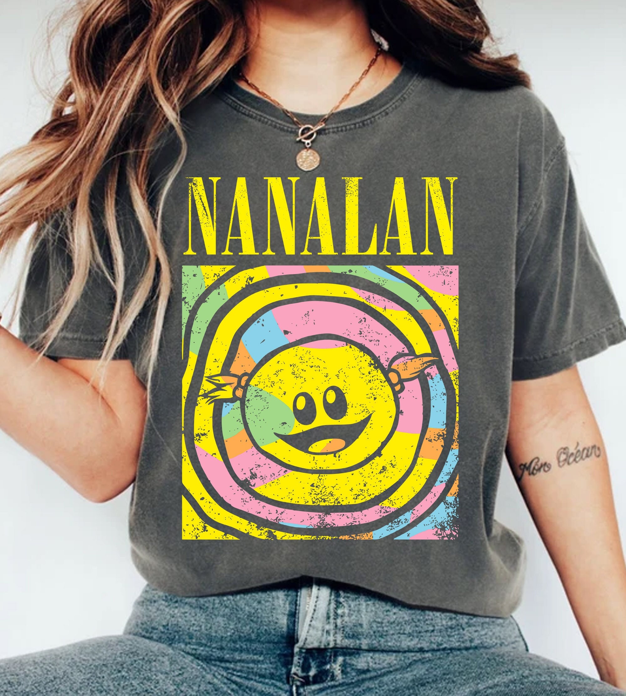 Vintage Nanalan Meme Trending Tshirt,cartoon Clothing,retro Peepo
