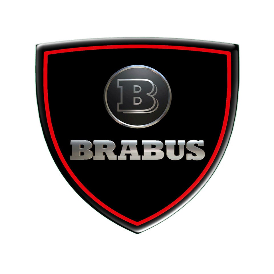 Brabus Logo Badge Silicone Emblem Sticker Decal Auto Accessories