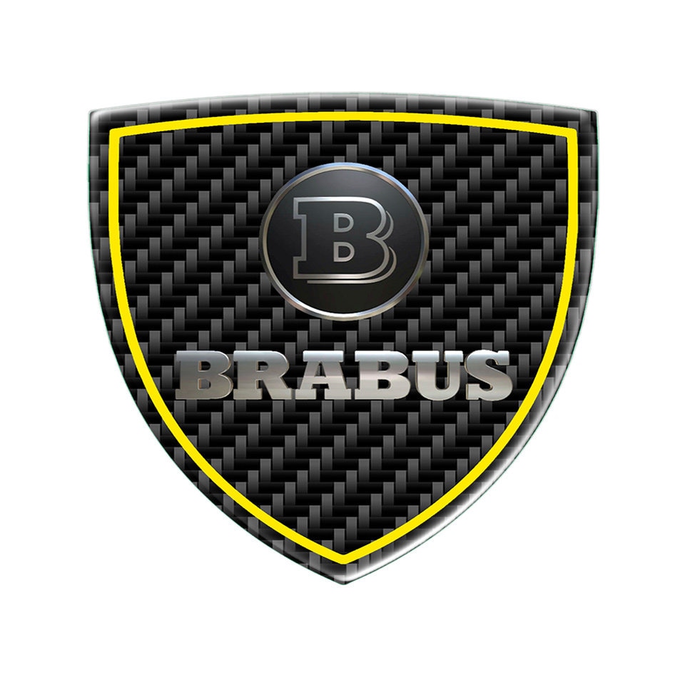 Brabus Logo Badge Silicone Emblem Sticker Decal Auto Accessories