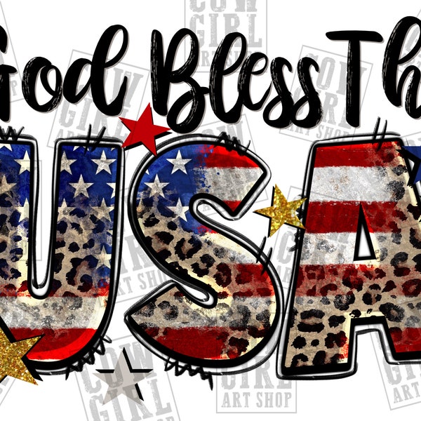 God bless the USA png sublimation design download, 4th of July png, American flag png, Christian png, sublimate designs download