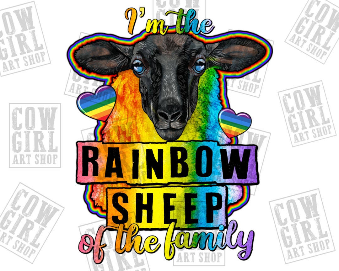Lustige LGBT Geburtstagskarte 'The Rainbow Sheep Of The Family' – A5, Mit Umschlag, Für LGBTQ+ Feiern & Liebevollen Humor