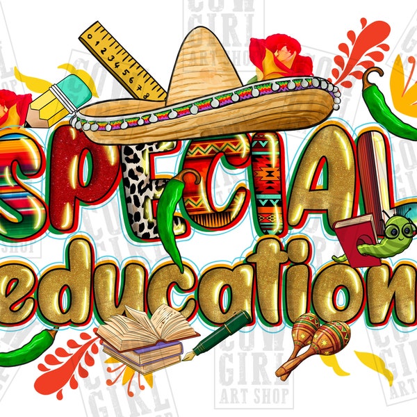 Cinco de mayo Special Education png sublimation design download, sombrero png, fiesta png, cinco de mayo png, sublimate designs download