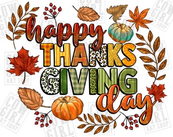 Happy Thanksgiving Day png sublimation design download, Hello Fall png, Autumn png, Thanksgiving png, Thankful png, designs download