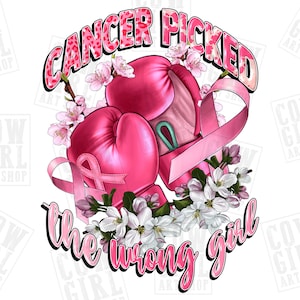 Krebs hat das falsche Mädchen png Sublimation Design download, Brustkrebs png, Cancer Awareness png, sublimieren designs download