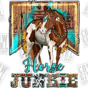 Western horse junkie png sublimation design download, western Horse png, Horse png, hand drawn horse png, sublimate designs download