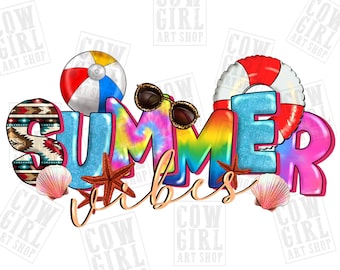 Summer vibes png sublimation design download, summer vibes png, hello summer png, beach time png, sublimate designs download