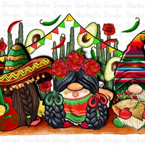 Cinco de mayo gnomes png sublimation design download, Mexican Day png, cinco de mayo png, Mexican gnomes png, sublimate designs download