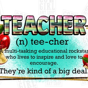 Teacher noun png sublimation design download, Teacher&#39;s Day png, western Teacher png, Teacher life png, sublimate designs download