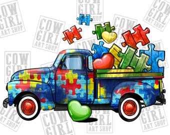 Autisme vrachtwagen png sublimatie ontwerp te downloaden, Autism Awareness png, Autisme leven png, Autisme png, sublimat ontwerpen downloaden