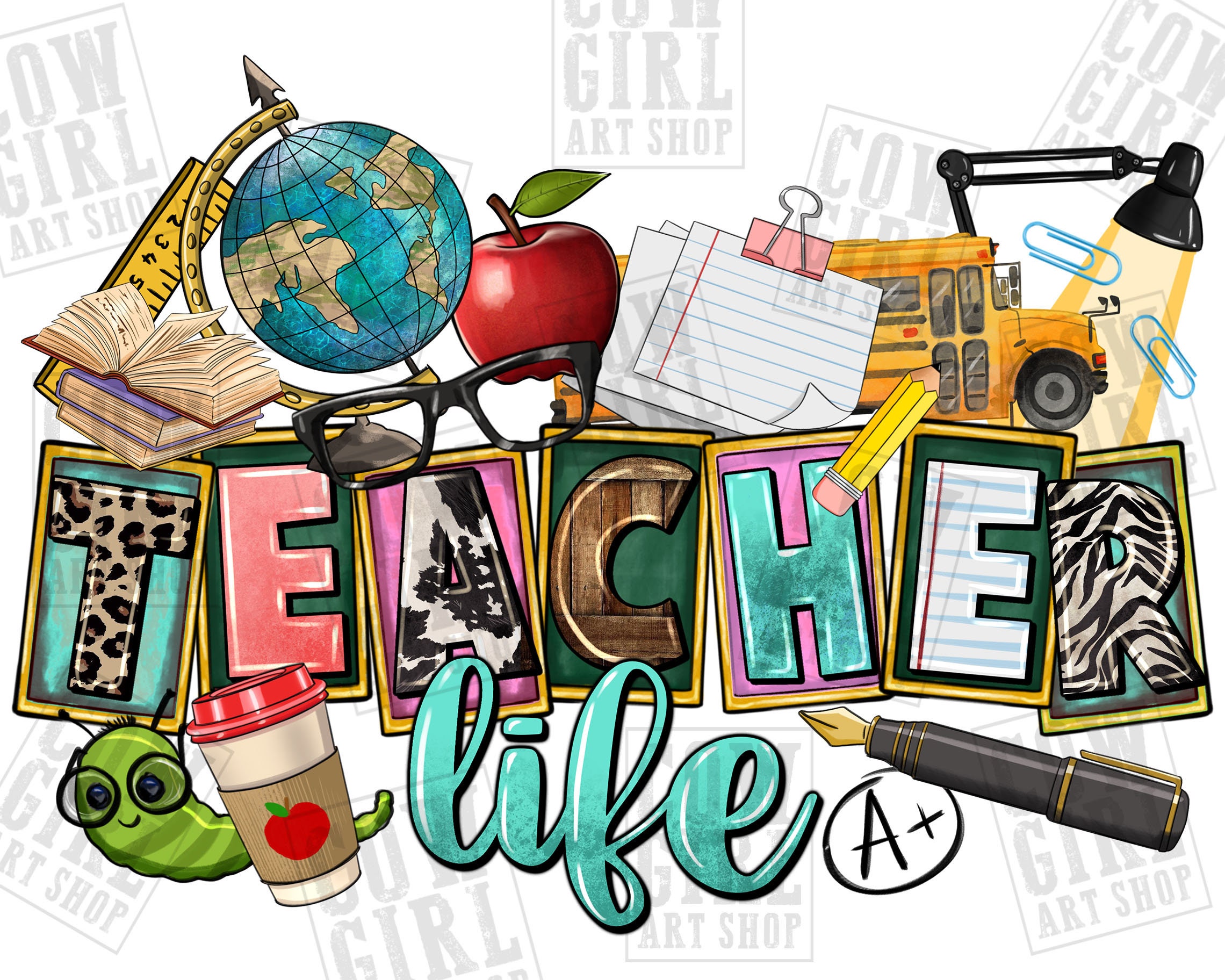 Music Teacher, Art Teacher, Librarian, PE Teacher Sublimation Transfer –  Flipped Designs