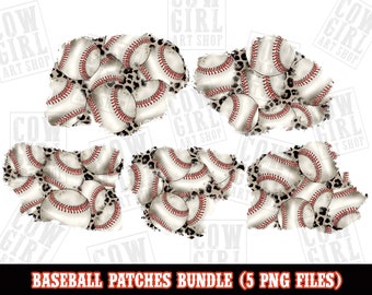 Baseball patches png sublimation design bundle, Baseball patches png, leopard pattern png, sport png, sublimate designs download