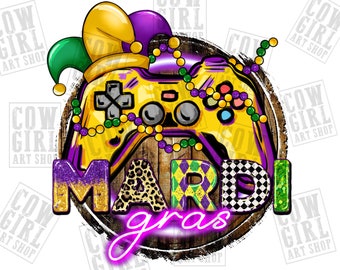 Mardi Gras gamer png sublimation design download, Happy Mardi Gras png, Mardi Gras carnival png, sublimate designs download