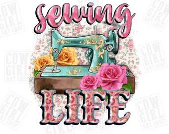 Naai leven png sublimatie ontwerp download, naai png, naaimachine png, vintage machine png, sublimeer ontwerpen download