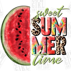 Sweet summer time png sublimation design download, hello summer png, summer vibes png, summer fruit png, sublimate designs download