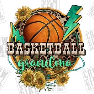 Basketball grandma png sublimation design download, Basketball png, sports grandma png, sunflowers Basketball ball png, sublimate download