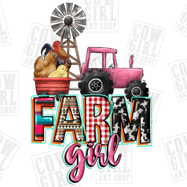 Farm girl png sublimation design download, farm life png, farm truck png, farm love png, animal png, sublimate designs download