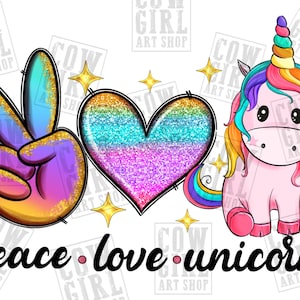 Peace love Unicorns png sublimation design download,hand drawn Unicorn png, Unicorn png design, cute Unicorn png, sublimate designs download