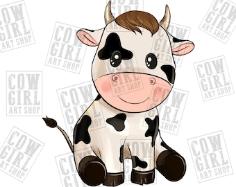 Cow png sublimation design download, hand drawn Cow png, cute Cow png, Cow png design, baby Cow png, sublimate designs download