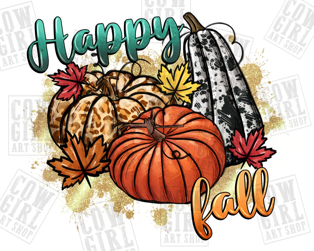 Happy Fall Png Sublimation Design Download Hello Fall Png - Etsy