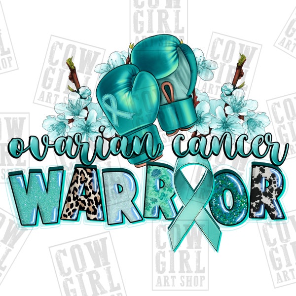 Ovarian Cancer Warrior png sublimation design download, Cancer awareness png, blue ribbon png,western warrior png,sublimate designs download