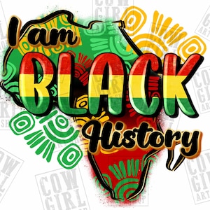 Jag är svart historia png sublimeringsdesign nedladdning, Juneteenth png, Emancipation Day png, sublimerade designer nedladdning