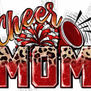 Cheer Mom Mother&#39;s Day png sublimation design download, western Mom png, Mother&#39;s day png, school spirit png, sublimate designs download