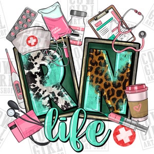 RN Registered Nurse life png sublimation design download, Nurse life png, RN Nurse png, Nurse png, sublimate designs download
