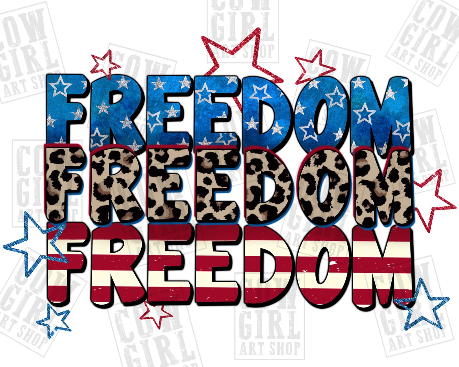 Freedom Freedom Freedom Png Sublimation Design Download, 4th of July ...