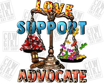 Love support advocate png sublimation design download, Autism Awareness png, Autism life png, Autism png, sublimate designs download