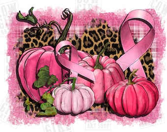 Cancer pumpkins png sublimation design download, Breast Cancer png, Cancer awareness png, pink pumpkins png, designs download