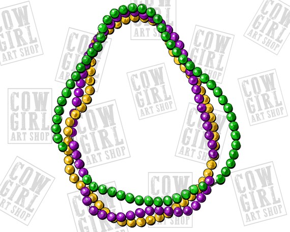 Mardi Gras Beaded Dot Charm Bracelet