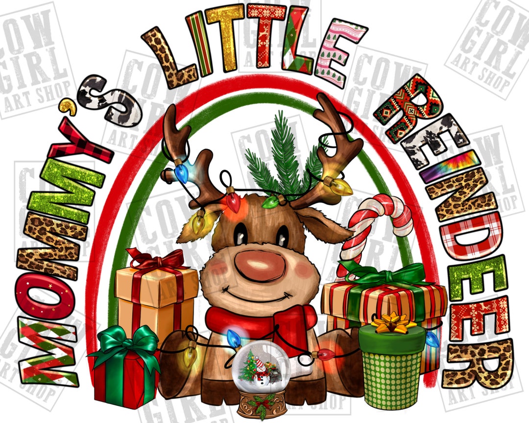 Mommy's Little Reindeer Christmas Png Sublimation Design Download ...