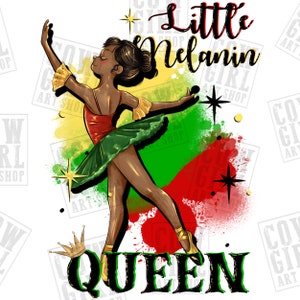 Little melanin queen png sublimation design download, Juneteenth png, Emancipation day png, melanin girl png, sublimate designs download