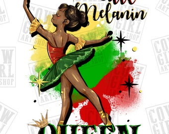 Little melanin queen png sublimation design download, Juneteenth png, Emancipation day png, melanin girl png, sublimate designs download